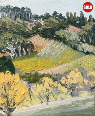 Oil on linen board,
35cm x 30cm, framed
SOLD